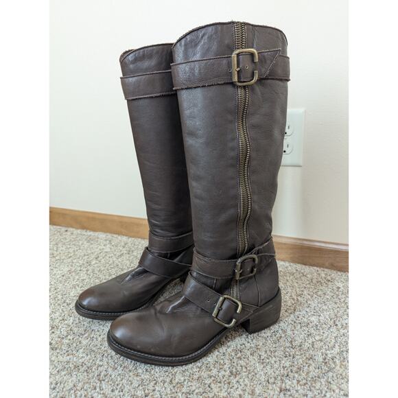 Fru.it Boots all Leather Brown Size 40 (US 8.5/9) Equestrian Very Good Condition